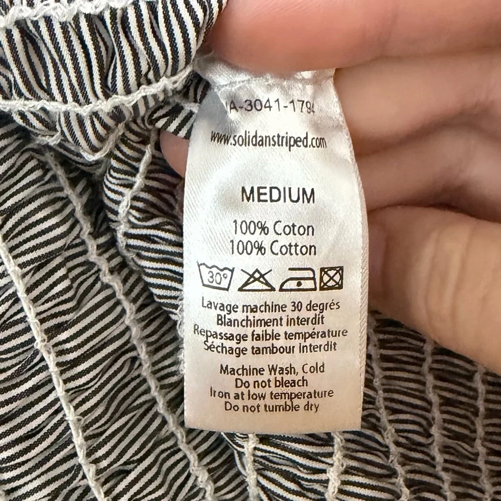 Solid & Striped Smocked Poplin Dress SIZE MEDIUM